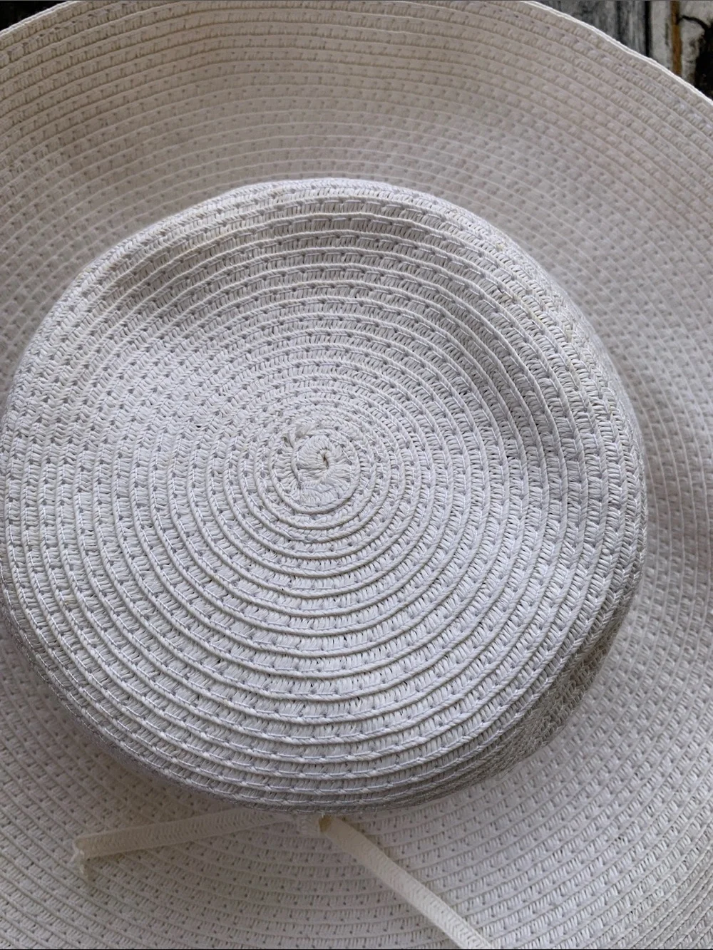 Sun N’ Sand Clara Tie Women’s Wide Brim Straw Sun Hat - Cream